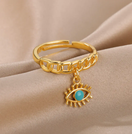 Anelli Vintage malocchio per donne anello occhio turco in acciaio inossidabile Viking coppia estetica set di gioielli anillos bague